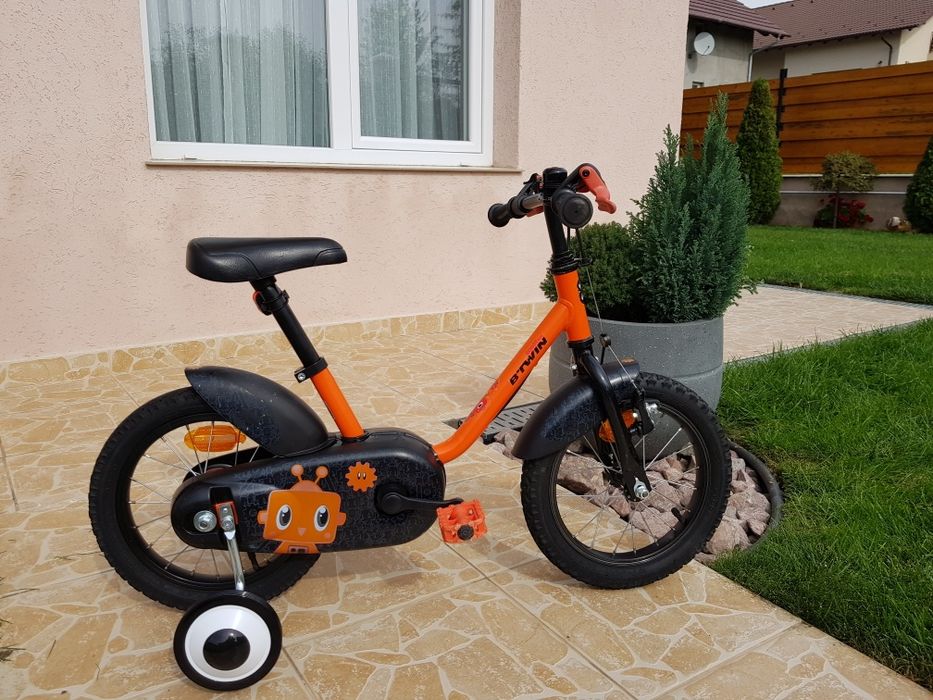 Bicicletă copii B'Twin Robot 14 inch (3-5 ani) - Stare excelentă