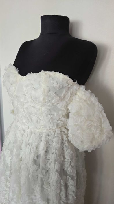 Бяла рокля True Decadence / подходяща и за булчинска рокля/ кръщене