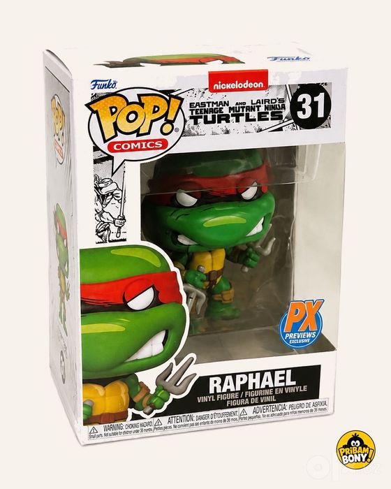 Funko POP Raphael 31 PX Exclusive Черепашки ниндзя оригинал