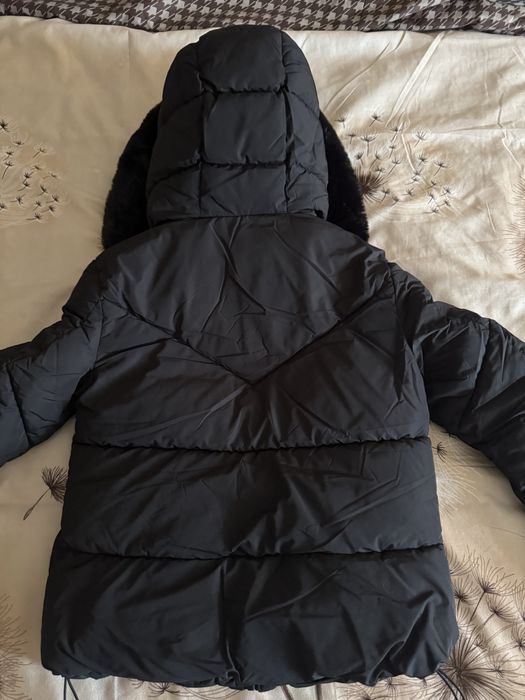 Черно зимно яке Bershka