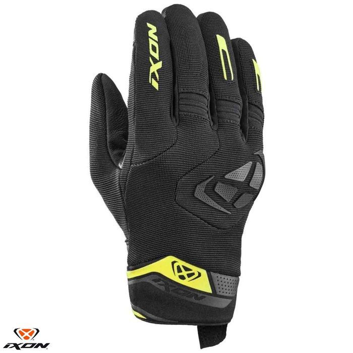 Manusi barbati Roadster vara textil/piele Ixon MIG 2 MS negru/galben