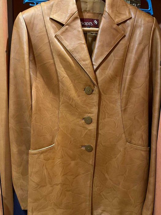 СРОЧНО кожаный пиджак женский