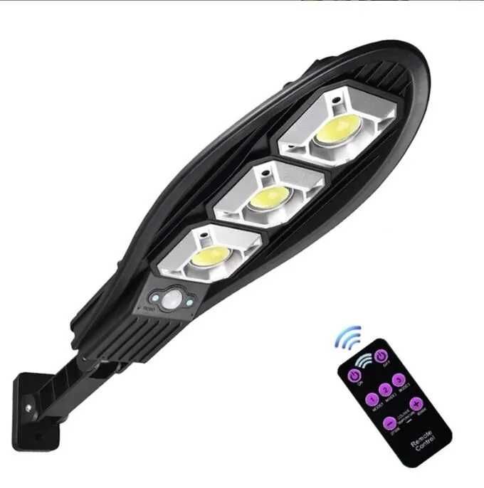 Соларна LED улична лампа 300W с датчик за движение IP65, Дистанционно