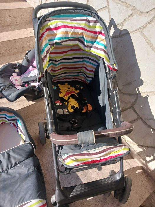 Детска количка с два коша 3 в 1