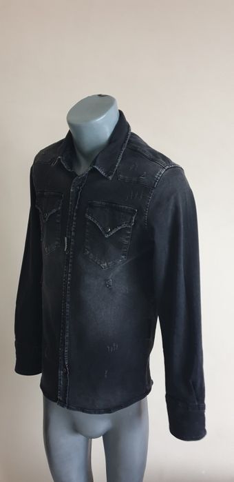 DSQUARED2 Slim Fit Stretch / Cotton Mens Size S ОРИГИНАЛ!  Мъжка Риза!