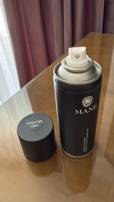 MANE Hair Thickening Spray & Root Concealer 200 ml – Mid Brown