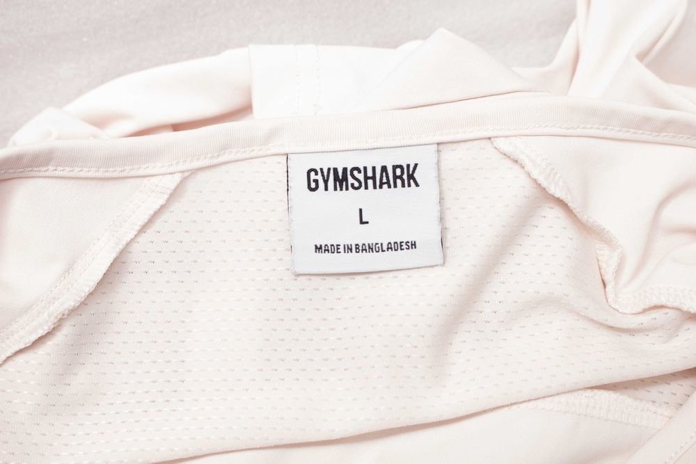 Gymshark оригинална дамска блуза бледо розова дълъг ръкав кроп L