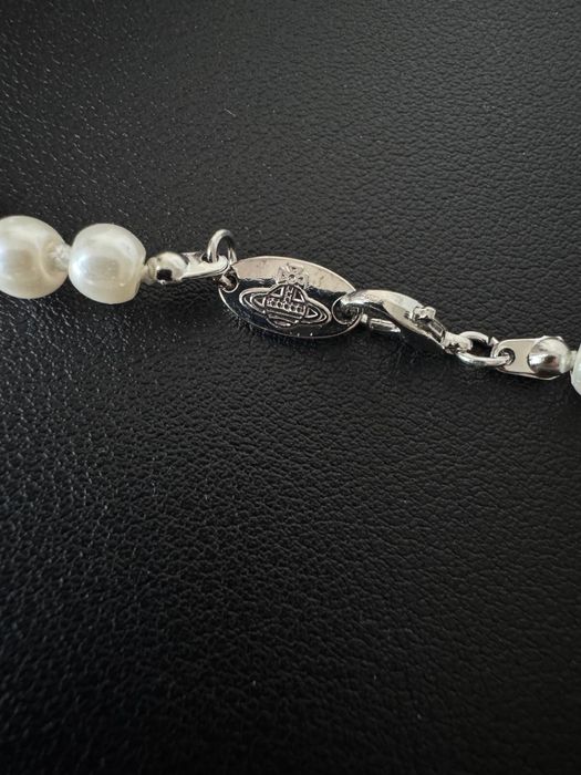 Set Vivienne Westwood Colier si bratara Silver Pearl