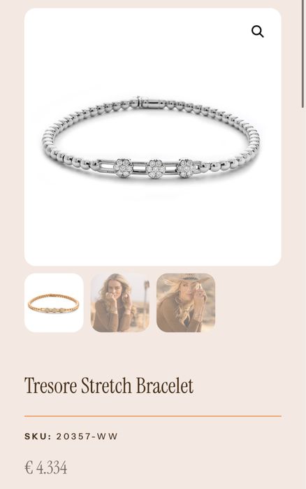 Bratara Hulchi Belluni Tresore Stretch aur 18kt cu diamante naturale