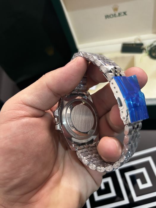 Ceas tip GMT Master II Pepsi albastru rosu full set cutie mare nou