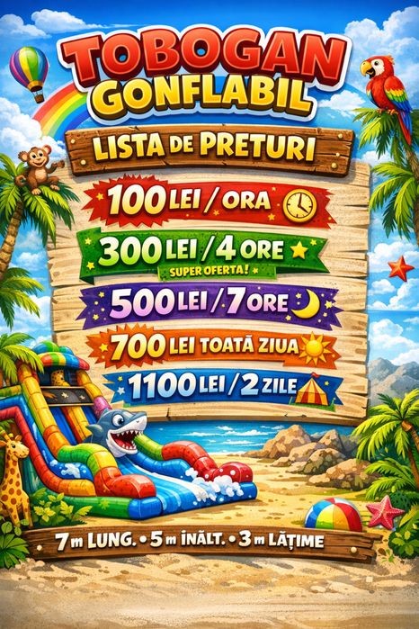 Inchiriez Tobogan Gonflabil