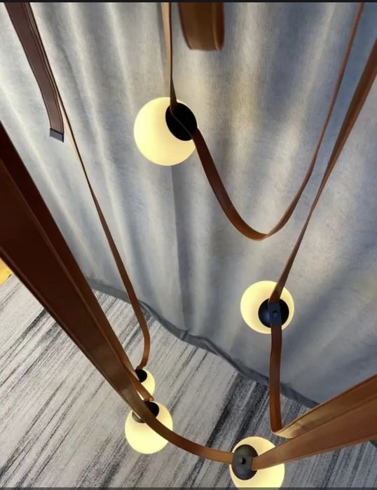 Люстра ремневая, 5 головая