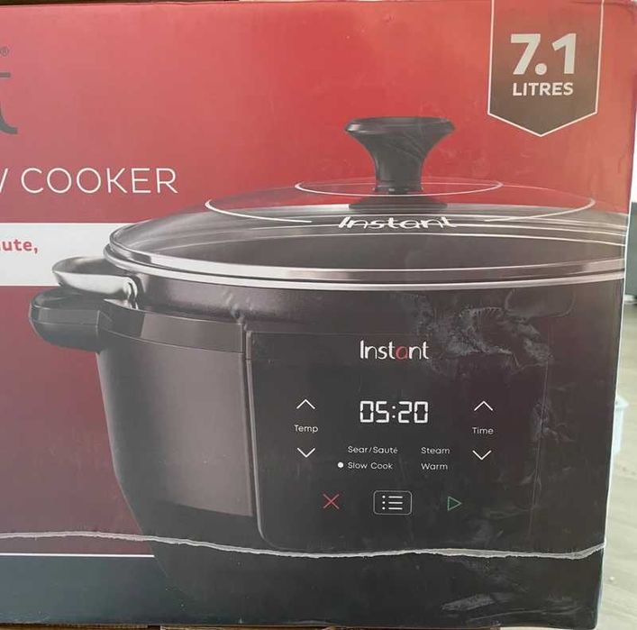 Slow Cooker Instant Pot, 800W, 7.1L, control digital, negru