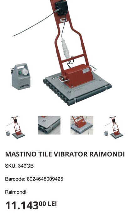 Masina vibranta Mastino Raimondi