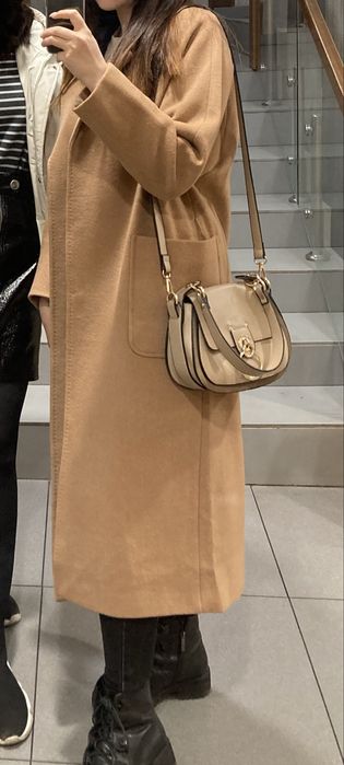 Осеннее пальто коричневое