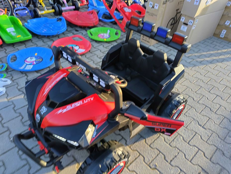 SAFARI двуместен акумулаторен джип BEAST 4x4 червен