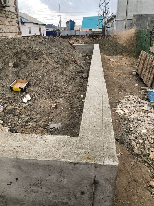 Заливка фундамент