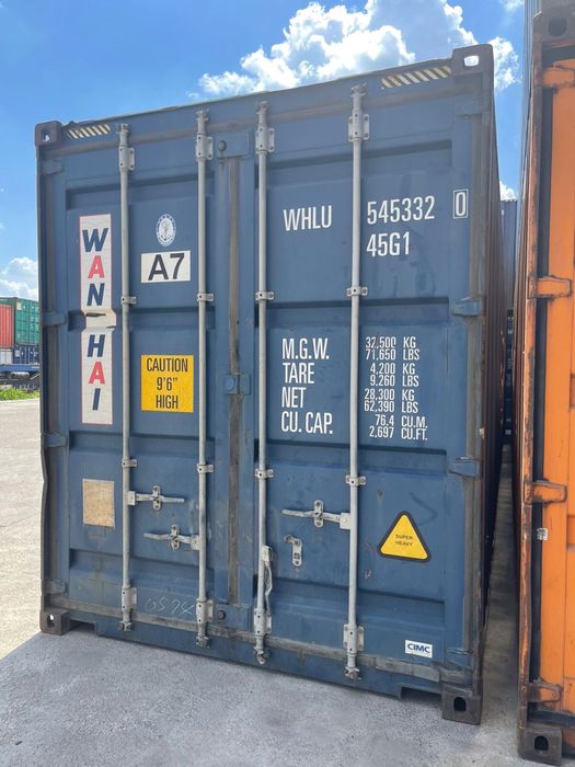 Контейнер 40 футовый HQ МОРСКОЙ 2,9 высотой в Большом Количестве СЕМЕЕ