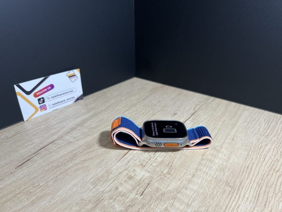 Apple Watch Ultra 49mm Natural Titanium Second-Hand Foarte Bun 3 ani g