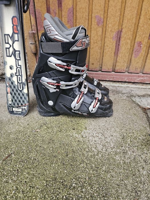 Ски, ски обувки и щеки