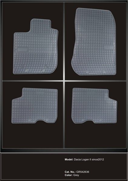 Covoare cauciuc DACIA SANDERO II 2013-> GRI