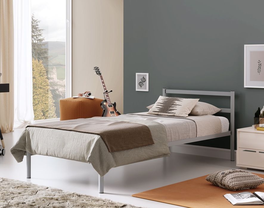 Bir kishili yangi loft krovat matrasi bilan 90x200 va 80х190