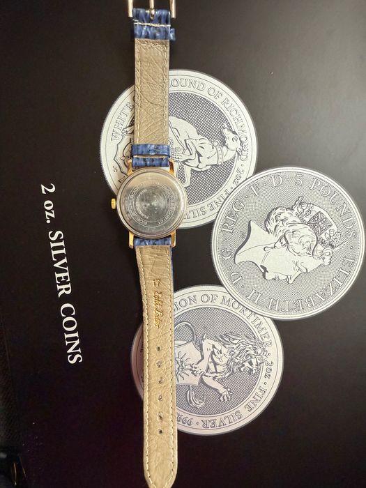 Glashutte Винтидж позлатен 17 Rubis часовник  GUB