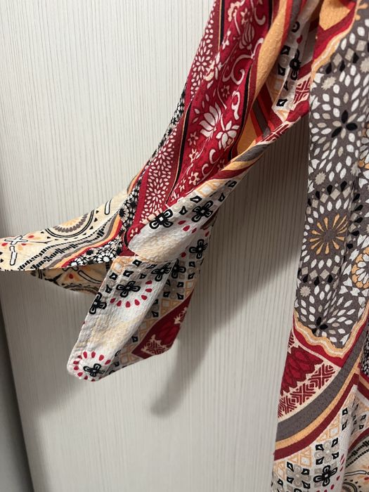 Bluză damă Comma, model boho/patchwork, mărime M