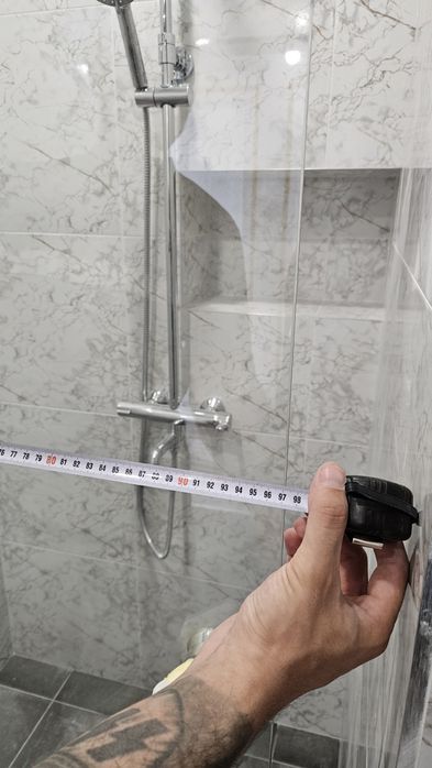 Стъклен параван за баня тип "Хармоника"