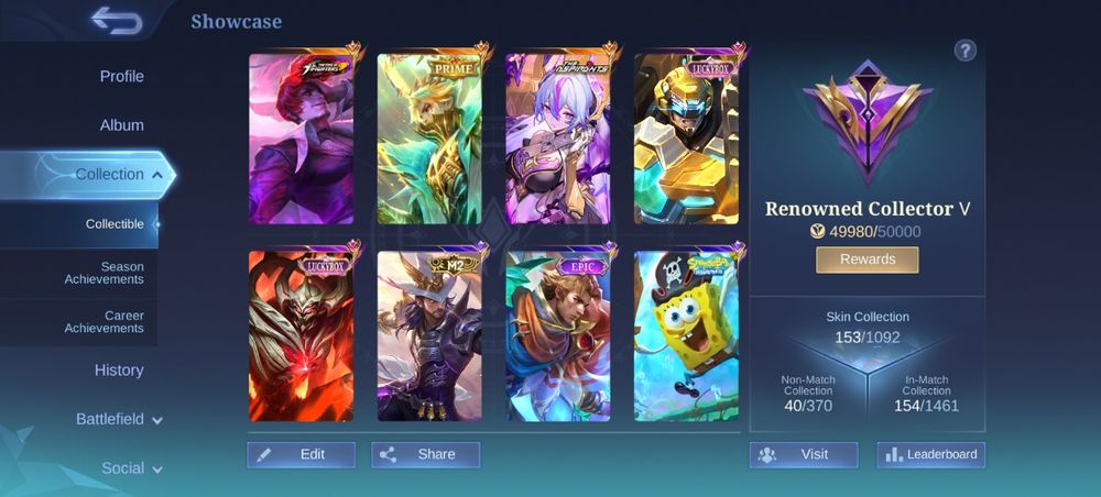 Mobile legends 50звезд, высший 113