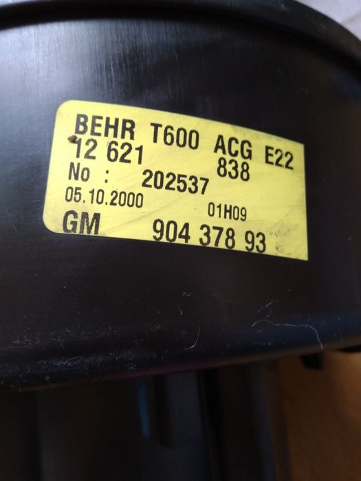 Ventilator habitaclu Opel zafira