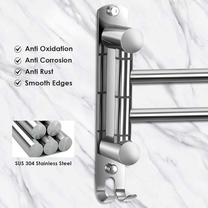 Suport pentru prosoape cu gaurire si fara