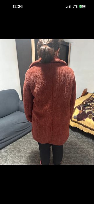 Palton maro  pufos