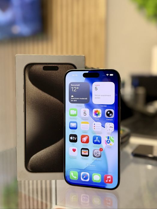 **ATS GSM**iPhone 15 Pro 128GB Natural/Baterie90%/Fact+Gar