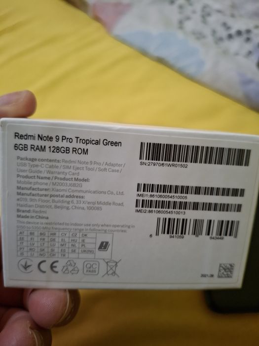 Xiaomi Redmi Note 9 Pro 6/128