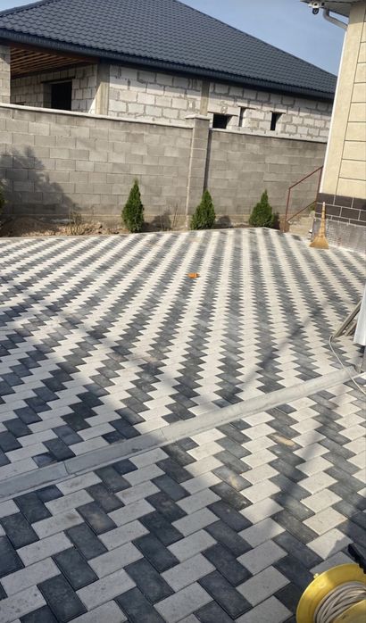 Укладка брусчатки