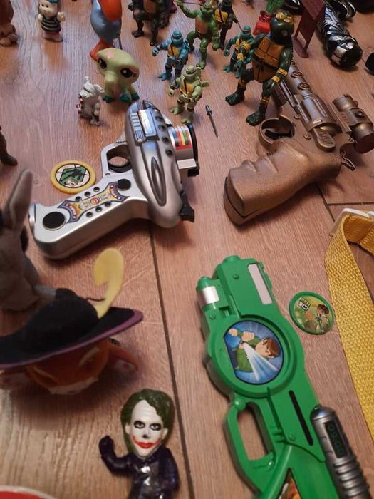 Животни-играчки, костенурките нинджа, играчки за стрелба, конструктори