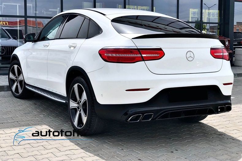 Difuzor bara spate GLC Coupe C253 compatibil cu Mercedes (15-22) GLC63 AMG Black Design