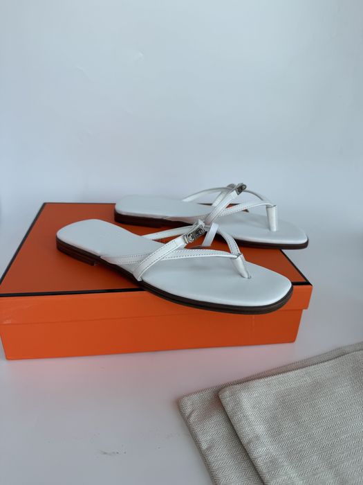 Papuci hermes sandale piele naturala