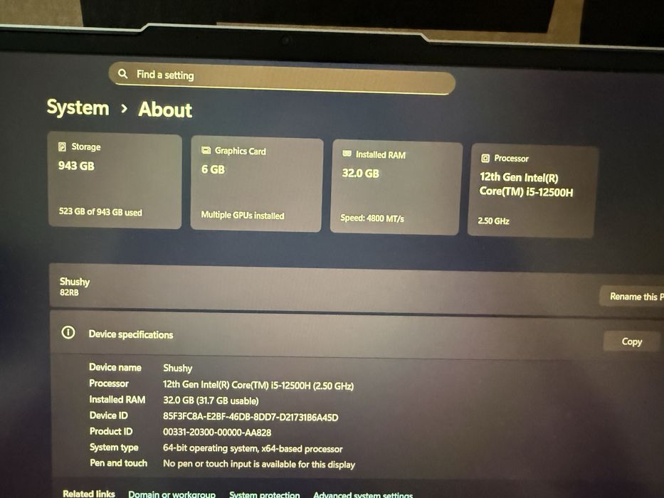Lenovo Legion 5 ( Gen7) i5-12500H I 32 GB RAM | 1TB SSD | 2 зарядни