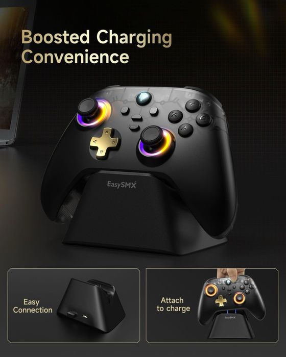 Controler de jocuri wireless Bluetooth RGB