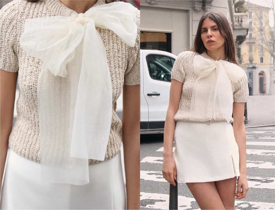 Пуловери с камъчета и вълна на Zara, S/M