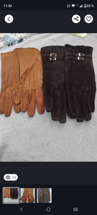 Mănuși dama din piele. 2 perechi