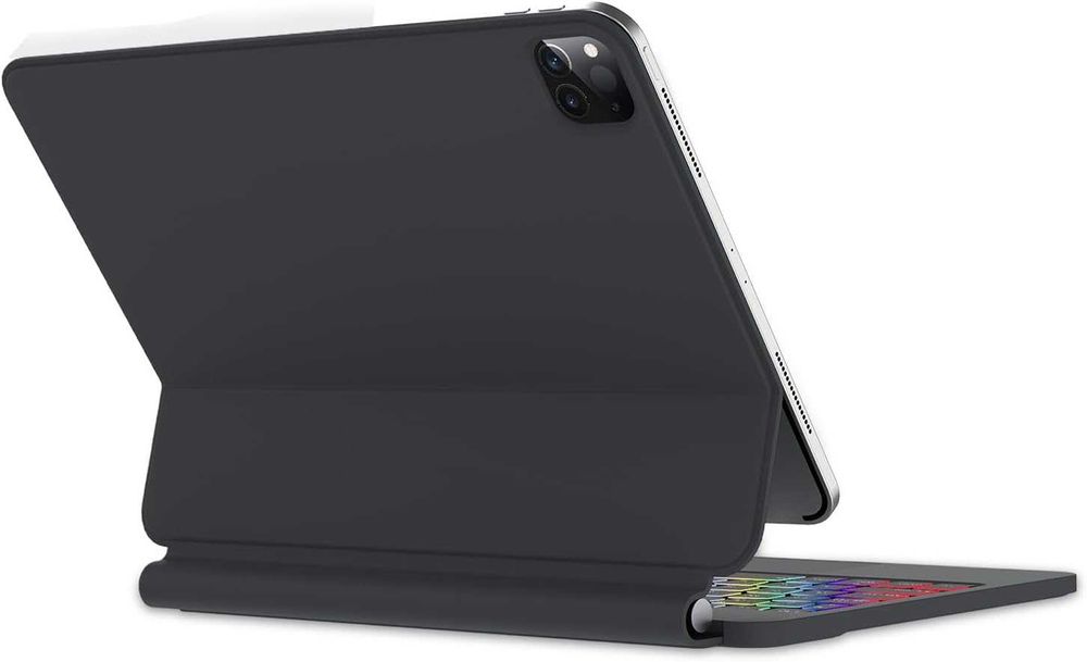 Husa cu Tastatură Magic SENGBIRCH iPad Pro 13" M4, QWERTZ, iluminată