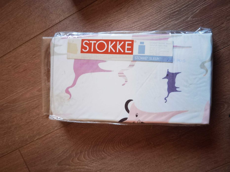 Set lenjerie pentru pat copii Stokke 100% bumbac 100x135