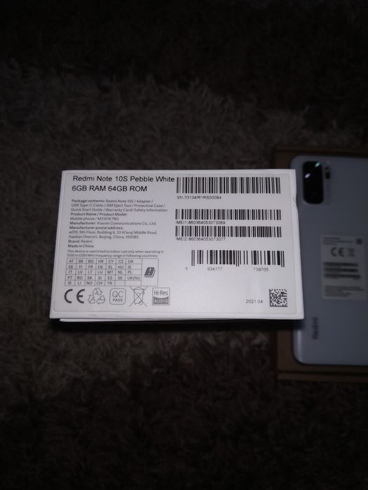 Redmi note 10s 6/64gb