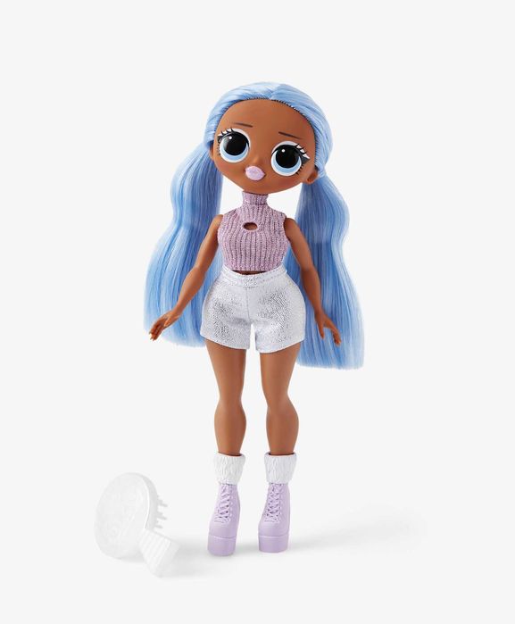 Кукла LOL Surprise ! OMG с руса или лилава коса и четка - 4 вида
