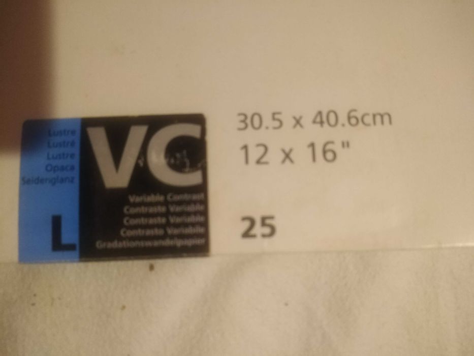 Hartie Fotografica fotosensibila monocroma 30x40 cm, 25 de coli