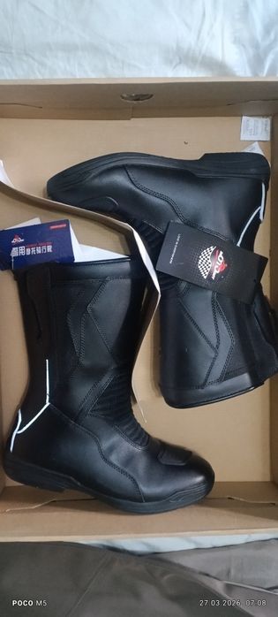 Мото бой сапог  кожений
