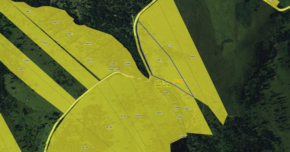 Teren extravilan – 159.293 mp, comuna Ditrău, județul Harghita
